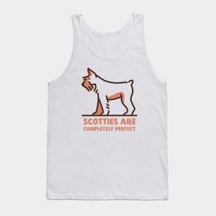 Scottish Terriers have been described in many ways: lion-hearted, robust, alert, curious, bright-eyed, intelligent, sturdy, courageous, and adaptable. Tank Top